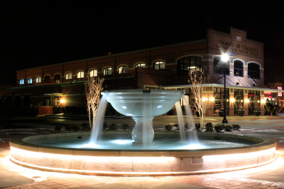 Rogers Plaza Fountain at the Conway Area Chamber of Commerce