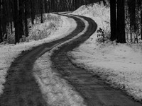 The Road to Moccasin Gap - Black and White