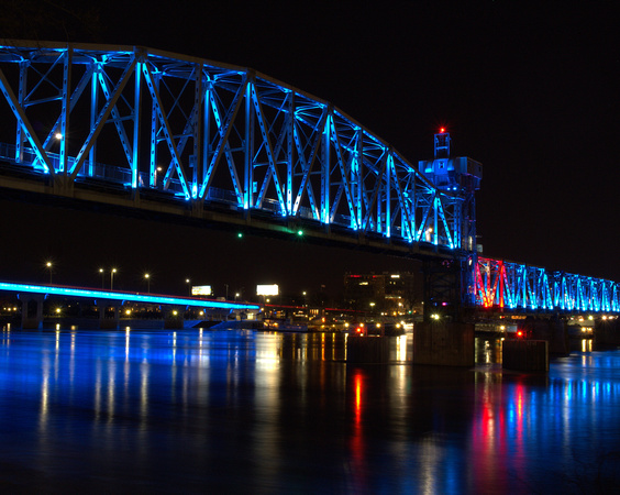 Downtown Bridges  along the Arkansas River