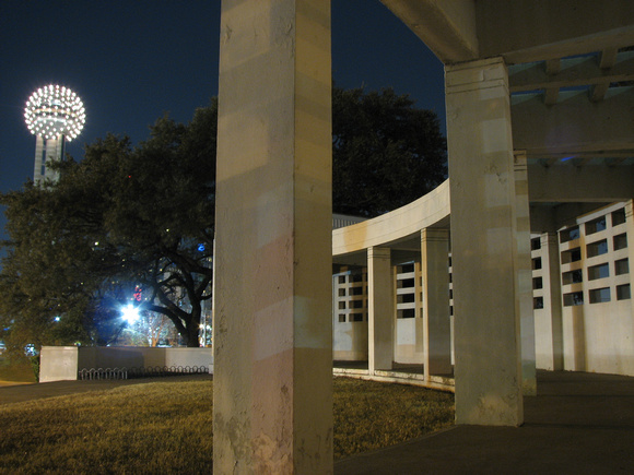Reunion Tower from the Grassy Knoll