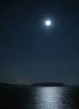 Blue Moon at Lake Dardanelle