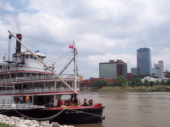 Delta Queen and the Little Rock Skyline