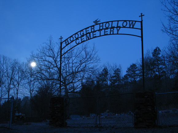 Blue Moon at Booger Hollow Cemetery