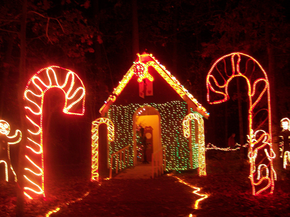 Gingerbread House and Candy Canes - Garvan Woodland Gardens