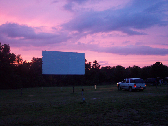 Sunset at the Mountain View Drive In